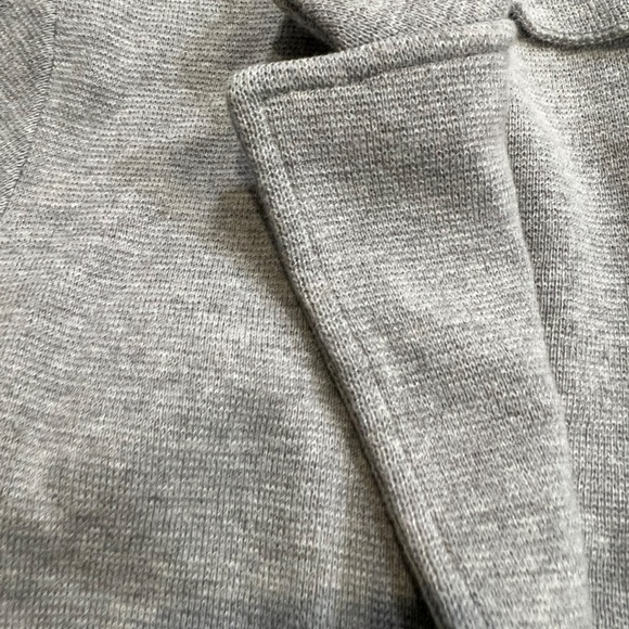 J. Crew Gray Merino Wool Sophie Open Front Sweater Blazer Cardigan XS - Picture 4 of 13